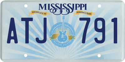 MS license plate ATJ791