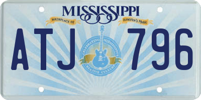 MS license plate ATJ796