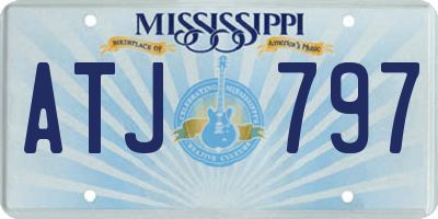 MS license plate ATJ797