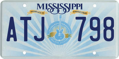 MS license plate ATJ798