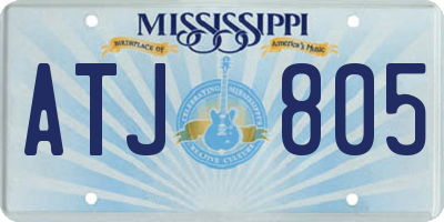 MS license plate ATJ805