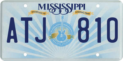 MS license plate ATJ810