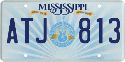 MS license plate ATJ813