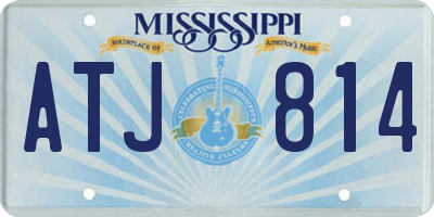 MS license plate ATJ814