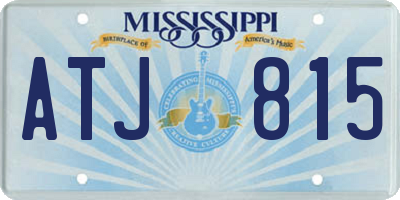 MS license plate ATJ815