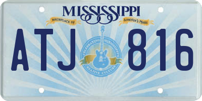 MS license plate ATJ816
