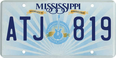MS license plate ATJ819