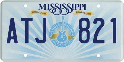 MS license plate ATJ821
