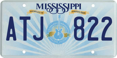 MS license plate ATJ822