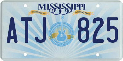 MS license plate ATJ825