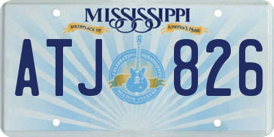 MS license plate ATJ826