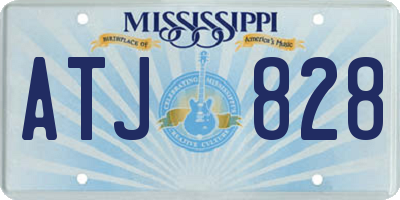 MS license plate ATJ828