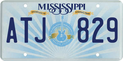 MS license plate ATJ829