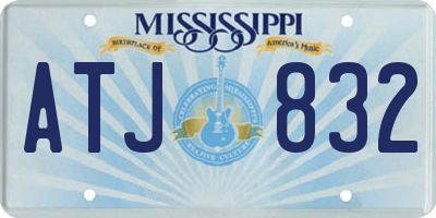 MS license plate ATJ832