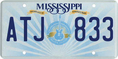 MS license plate ATJ833