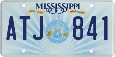 MS license plate ATJ841