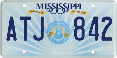 MS license plate ATJ842