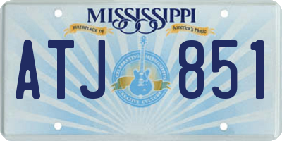 MS license plate ATJ851