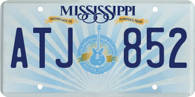MS license plate ATJ852