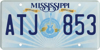 MS license plate ATJ853