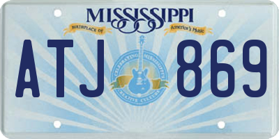 MS license plate ATJ869
