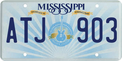 MS license plate ATJ903
