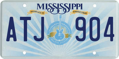 MS license plate ATJ904