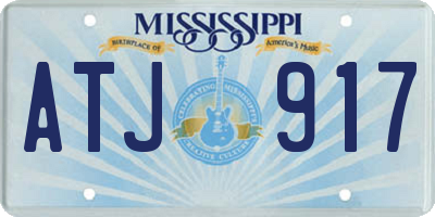 MS license plate ATJ917