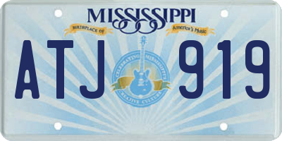 MS license plate ATJ919