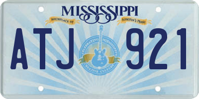 MS license plate ATJ921