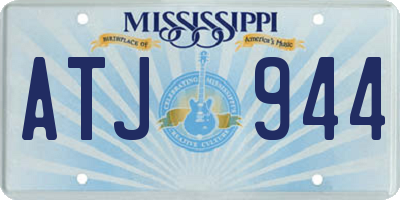 MS license plate ATJ944