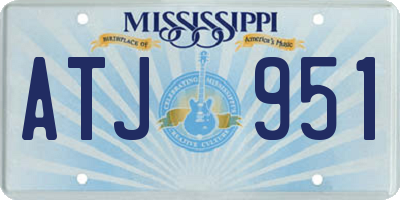 MS license plate ATJ951