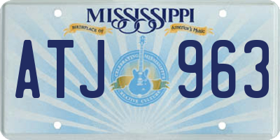 MS license plate ATJ963