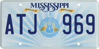 MS license plate ATJ969
