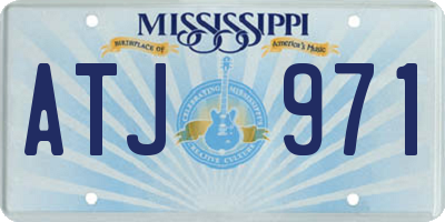 MS license plate ATJ971
