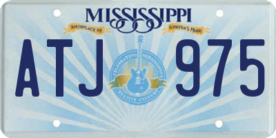 MS license plate ATJ975