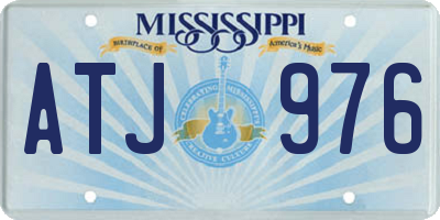 MS license plate ATJ976