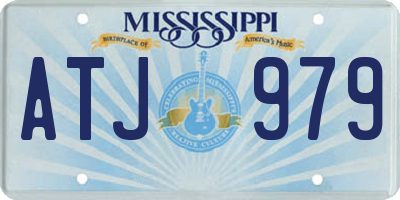 MS license plate ATJ979