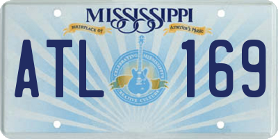MS license plate ATL169