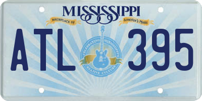 MS license plate ATL395