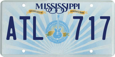 MS license plate ATL717