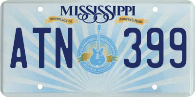 MS license plate ATN399
