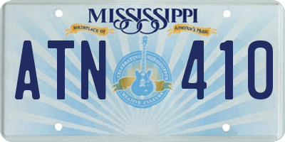 MS license plate ATN410