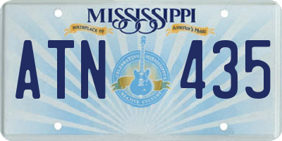 MS license plate ATN435