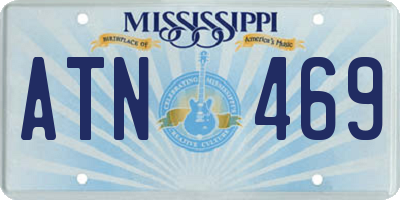 MS license plate ATN469
