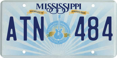 MS license plate ATN484