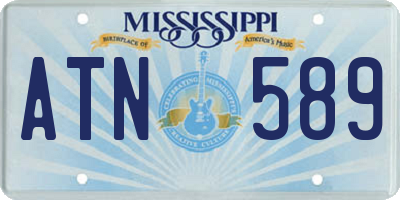 MS license plate ATN589