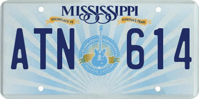 MS license plate ATN614