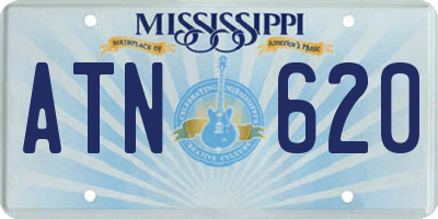 MS license plate ATN620