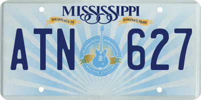 MS license plate ATN627